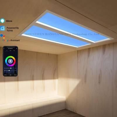 Buy White Light Color Artificial LED Skylight for Surface Mounted Installation and Temperature Range 2100K-7500K in Office online manufacture