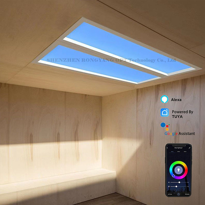 Buy 110VAC Virtual Artificial LED Skylight Panel Dimming 60x120 CCT 6500K 8000lm online manufacture