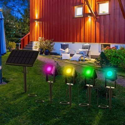 Buy Solar Landscape Colored Outdoor Spotlights Waterproof For Patio Lawn Garden online manufacture