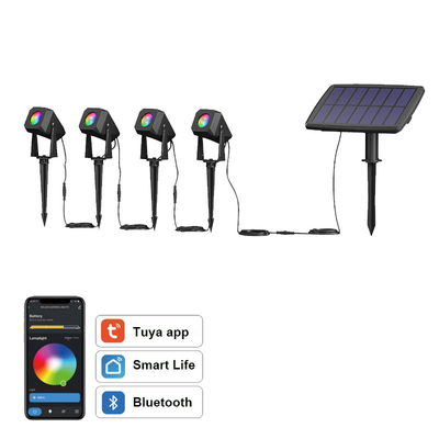 Buy Heatproof Lawn Solar Spotlights Outdoor , 2700K Color Changing Landscape Lights online manufacture