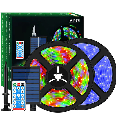 Buy Self Adhesive Waterproof Solar Strip Light Outdoor 2835 SMD RGB CCT 2700K-6500K online manufacture