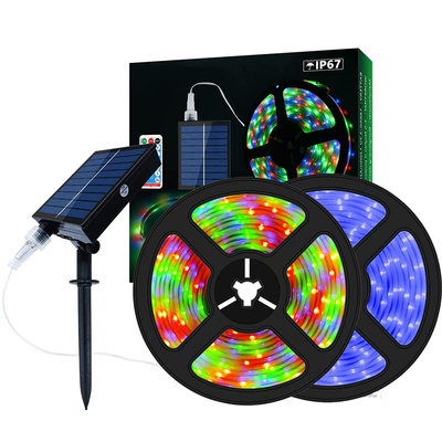Buy CCT 2700K-6500K Solar Strip Lights For Garden RGB Weatherproof online manufacture
