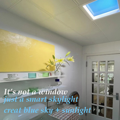 Buy UV Free LED Faux Skylight Panels Artificial Daylight Circadian Rhythm Blue Sky Therapy online manufacture