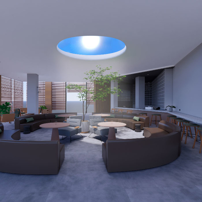 Buy Artificial LED Sky Ceiling Panel Lights 100W Adjustable Tuya Alexa Control online manufacture