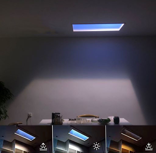 Ultra Thin Artificial Sunlight Panel Aluminum Alloy 120x60 110V Vertical