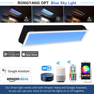 Modern Illusion Skylight Lighting – 6.2kg Lightweight Design, 4000+ Lumens Brightness, Remote & App Control, Seamless Smart Home Integration via DALI-2 & Zigbee