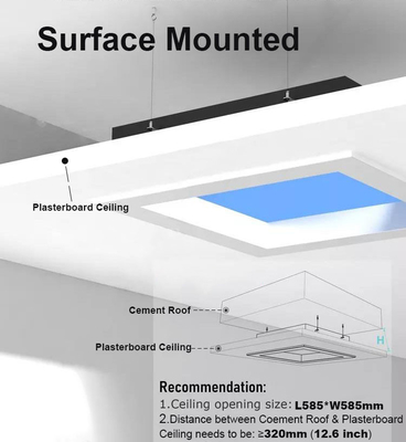 75W Flat Panel Night Light for Versatile Applications CCT 2100K-7500K