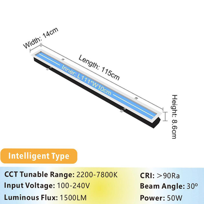 Energy-Saving 50-Watt LED Ceiling Panel Light for Therapy L1150 XW140 X H86mm