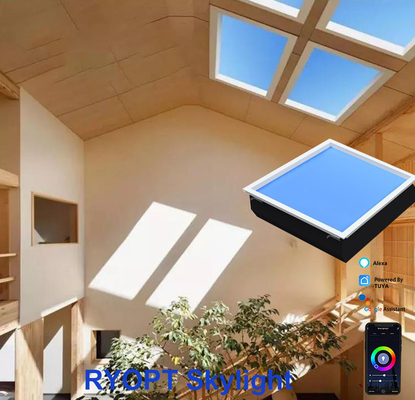 Surface Mounted Smart Control Faux Skylight Panels Sustainable Lighting Solution for Modern Spaces