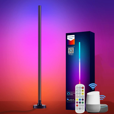 CCT 2500K-6500K RGB Corner Lamp , Dimmable Color Changing LED Corner Floor Lamp