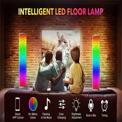 Polypropylene 20W RGB Corner Floor Lamp Smart Phone App Control 16 Million Colors
