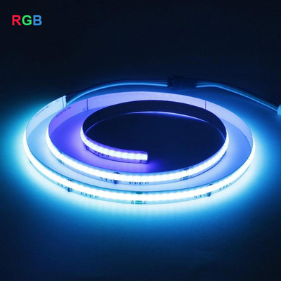 Practical 3000K 5000K RGB COB LED Strip For Room 12V 24V Width 10mm