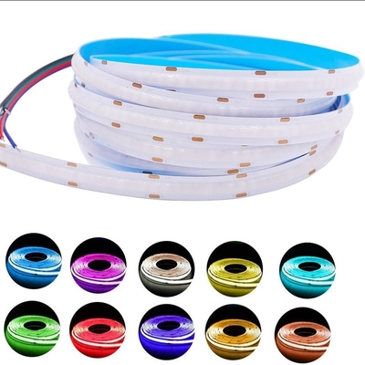 Digital 630LED/M PCB RGB COB LED Strip 12V 15W Width 10mm Durable