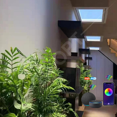 Artificial Skylight Window Tuya LED Fake Skylight 2200K-7800K Multi Scene For Home