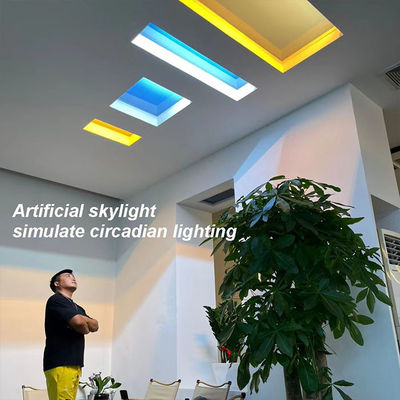Smart Dimmable 300x600 Artificial Sky Light ,​ No Flicker Fake Skylight Light