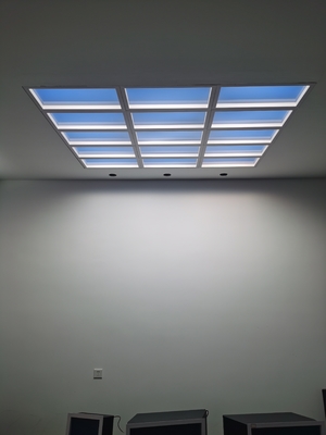 LED Skylight Panel for 8–12㎡ spaces, 300mm ceiling height, 6000LM bright illumination