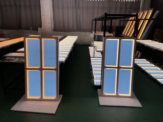 1200x600 Faux Window Light Panel Blue Sky Light Circadian Rhythm Natural Sunlight