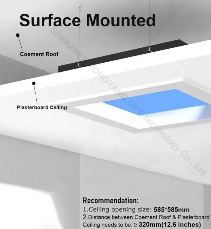 4000lm 6500k Fake Skylight Light , 60x60 110VAC Artificial Sunlight